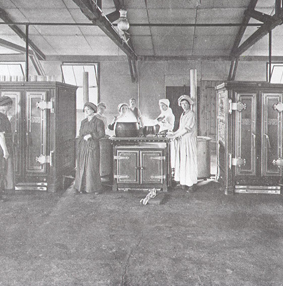 Cooks at Summerdown Camp in Eastbourne